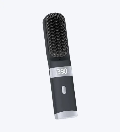 Cordless Hair Straightener Brush Portable