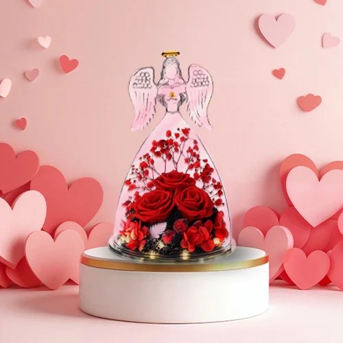 ANWEAO Valentines Day Gifts for Women Birthday Preserved Rose Forever Flower