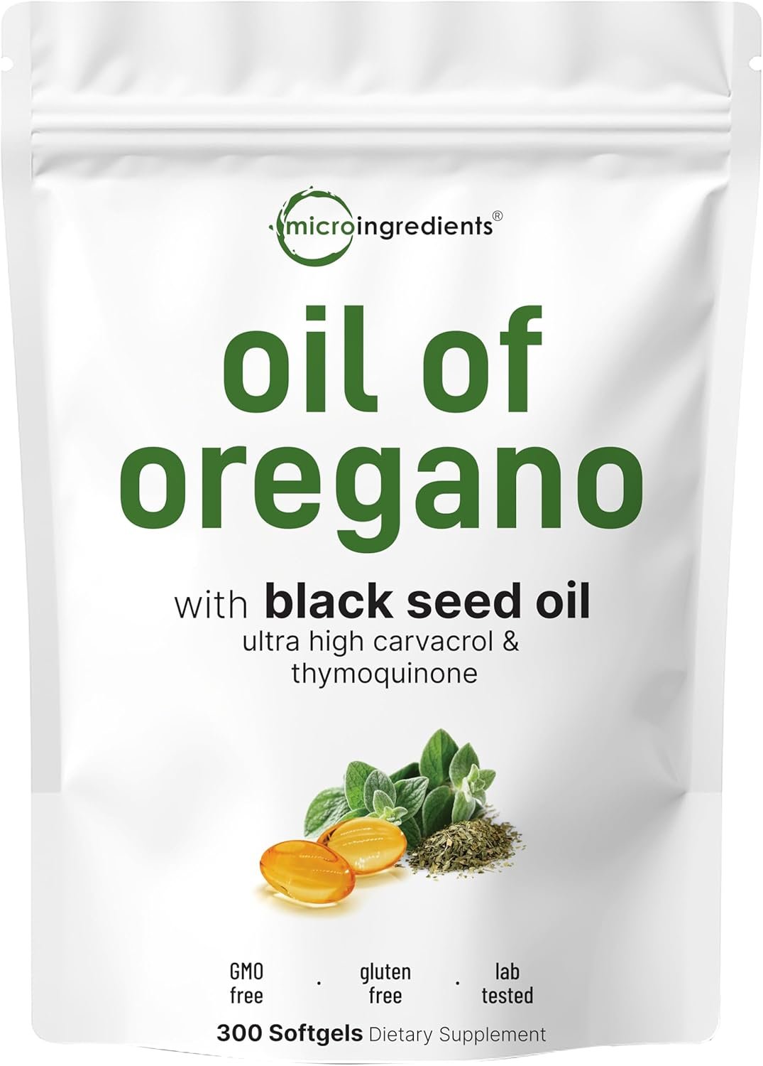 Micro Ingredients Oil of Oregano Softgels